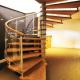 OEM ODM Indoor Space Saving Spiral Stairs With Glass Balustrade