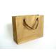 high quality Imprinted Brown Craft  Wax Paper Carrier Bags for Shopping