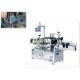 Double side sticker labelling machine and orientation wrap-around labeling