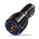 Black USB Car Charger MP3 Player Dual USB FM Transmitter High Frequency