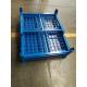 High Strength Storage Cages On Wheels Galvanized Zinc Easily Folded With Castors