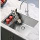 Soundproofing 18 Gauge Stainless Steel Sink , Undermount Kitchen Sink With Strainer