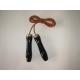 speed high weight jump rope black wooden handles