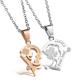 New Fashion Tagor Jewelry 316L Stainless Steel couple Pendant Necklace TYGN016