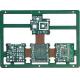 Multilayer Rigid Flex PCB 6 Layer ENIG Surface Finish FR4 + Polyimide Material