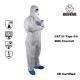Breathable SMS Disposable Suits For Cleaning Isolation Coverall Type 5 6