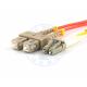 XYFiber multimode OM1 duplex fiber optic patch cable 62.5/ 125 LC to SC