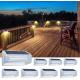 Decorative Garden Solar Powered Fence Light Stair Lamp Outdoor LED Steps Lamps