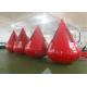 Red Color Inflatable Water Buoy 0.6 Mm PVC Tarpaulin Material Logo Printing