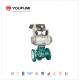 Po Lined Pneumatic Ball Valve 10K 65A JIS Standard High Permeation Resistance