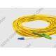 Singlemode 9/125 OS2 Fiber Optic Patch Cord E2000 APC to LC APC