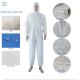 Construction Disposable Coverall Suits 30-40gsm Dust Proof Disposable Full Body Suit