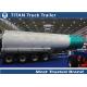 Reliable 60000 ltiers diesel tank trailer for Djibouti , fuel tank semi trailer
