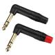 Black Gold Top Audio Cable Connectors  ZL606 , 1/4 Phono Connector Rhos Available