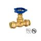 Heavy Duty Brass Stop Valve Quick Connected With Hand Wheel Cast Lron With Paint