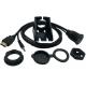 Easily Install Car Audio Cable / USB Female Extension Cable UV Resistant Socket