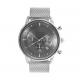 Light Grey Face Stainless Steel Wrist Watch , Mens Stainless Steel Chronograph Watches 