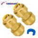 ISO Certified PEX AL PEX Push In Fittings Brass Copper 1/2 Coupling Lead Free Shark Bites