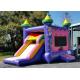 Purple Castle Princess 4 In 1 Combo Bounce House Water Slide Combo Popular