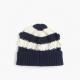 Wool / Cashmere Cable Knit Hat / Cable Knit Beanie Hat Customized Color For Female