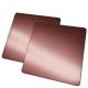 1250mm Decorative Stainless Steel Sheet Bead Blasted Finished Rose Gold Grade 201 304 316
