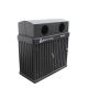 Surface Mounted 120L Garbage Bin , Metal Trash Can With Two Galvanized Plate Liners