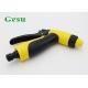 Yellow Black Adjustable Water Spray Nozzle / Portable Jet Sweeper Nozzle