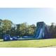 Green 0.55mm PVC Tarpaulin Giant Inflatable Slide For Outdoor In Summer