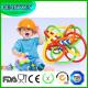 Factory waterproof FUNNY Silicone Baby Teether-different Colorful circle Baby