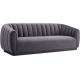 European furniture luxury classic recliner grey Velvet living room sofa