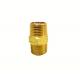 1/2 X 1/2 Brass Hex Nipple , 250F Npt Male Thread Brass Fittings Connector Pipe Adapter