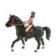 Black Horseman Figure People At Work Model Toy Pretend Professionals Figurines Career Figures  Toys For Boys Girls Kids
