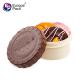 Biscuit Packaging Box Storage Dessert Chocolate Case Plastic Packing Round Clear Food Cookie Fruits Box