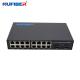 Gigabit SFP Ethernet Switch 16x10/100/1000M to 2x1000M SFP UTP LC/SC with SFP Module DC12V