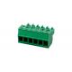 30-16AWG Screw Type Terminal Blocks , 1*10P Terminal Strip Connector CPT 3.81mm Pitch
