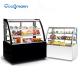 Adjustable Shelf Cake Display Counter , 94.5 Inch Length Glass Dessert Display Case