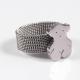 Mesh design Stainless steel Ring silver color Ring Jewelry