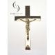 Golden PP Recycled Material Catholic Funeral Cross Classic Style ECO Friendly PF-02