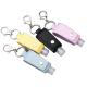 Portable 30ml PU Leather Hand Sanitizer Holder For Keychain Perfume Travel