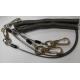 Big strong pulling innovative stainless steel wire spiral coil lanard w/thumb trigger hook