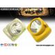 IP65 Lightweight Led Mining Light / 6000 Lux Hard Hat Headlamp PC Meterial