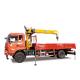 6 Ton Mini 4 Section Boom Truck Crane For Euro 1/2/3/4/5 Emission Standard