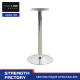 Fixed Non adjustable Chrome Round Metal Chair Base Special Disc Base Bar Top Base