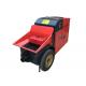 Red 11kw Mobile Concrete Pump Foundation Grout Tunnel Construction