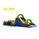 0.55mm PVC Tarpualin Giant Inflatable Obstacle Course With Slide CE / UL