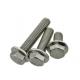 Carbon Steel Alloy Steel Slotted Hex Head Bolts , #12 - 24 M10 Phillips Hex Flange Screw