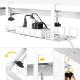 0.85kg Cable Management Tray for Office Under Desk No Drilling Iron Wire Adjustable