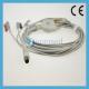 MEK One piece 3-lead ECG Cable with leadwires