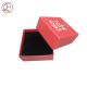 Red Personalized Jewelry Gift Boxes Drawer Shape Recyclable Feature