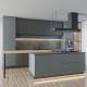 HPDL 200mm Blue And Pink PVC Island Kitchen Cabinets Pvc Modular